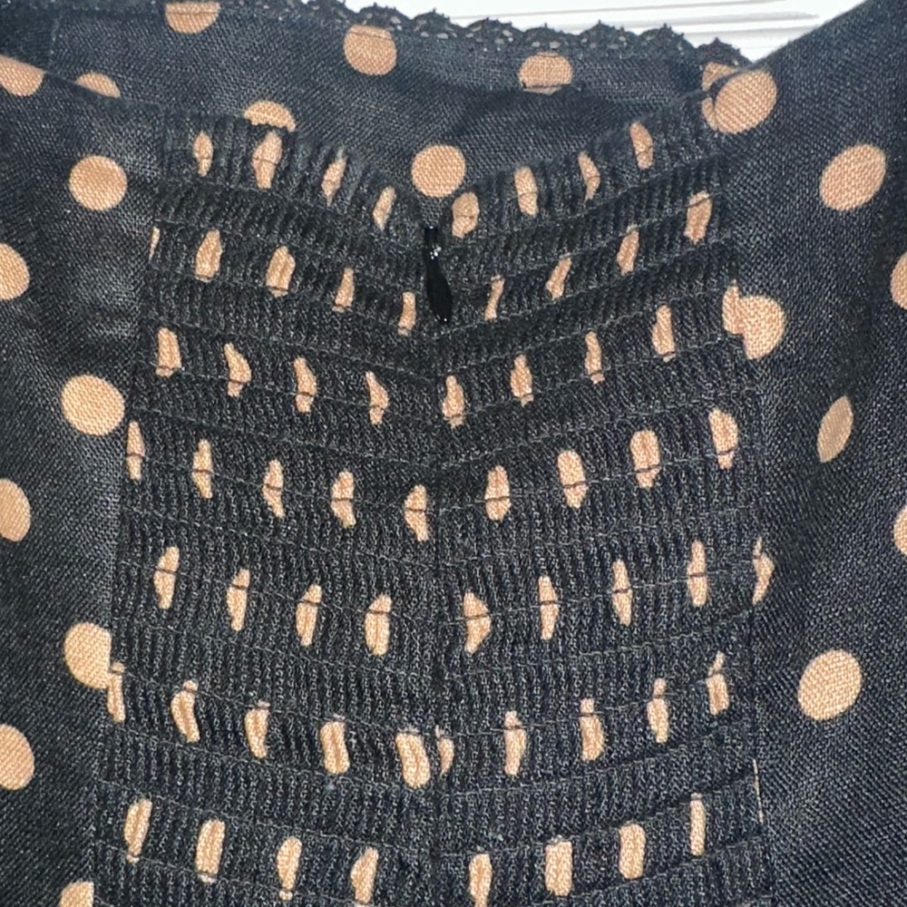 Reformation Marella Polka Dot Linen Dress Size 4 - Picture 10 of 11